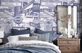 Обои P112702-4 фото в интерьере спальни превью