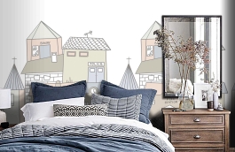 Обои P122101-4 фото в интерьере спальни превью