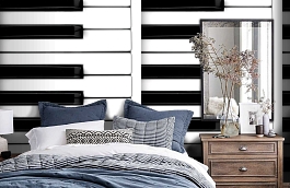 Обои P131001-4 фото в интерьере спальни превью