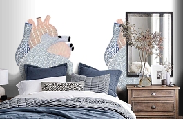 Обои P132603-4 фото в интерьере спальни превью