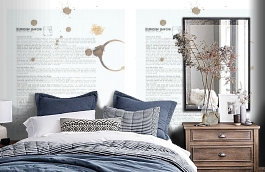 Обои P132701-4 фото в интерьере спальни превью