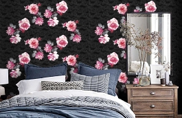 Обои P142702-4 фото в интерьере спальни превью