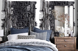 Обои P152001-4 фото в интерьере спальни превью