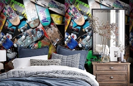 Обои P171401-4 фото в интерьере спальни превью