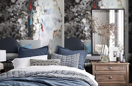 Обои P251901-4 фото в интерьере спальни превью