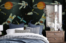 Обои 500000М фото в интерьере спальни превью