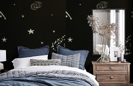 Обои 500002М фото в интерьере спальни превью