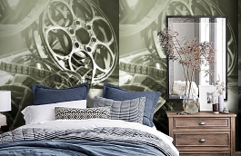 Обои CT42300M фото в интерьере спальни превью