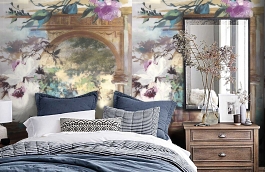 Обои IWB00460 фото в интерьере спальни превью