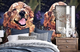 Обои 1440 lev5 804 фото в интерьере спальни превью