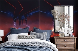 Обои 1480 lev5 804 фото в интерьере спальни превью