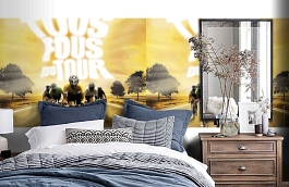 Обои 1544 lev6 804 фото в интерьере спальни превью