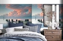 Обои 1547 lev6 804 фото в интерьере спальни превью