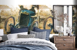 Обои 1552 lev6 804 фото в интерьере спальни превью