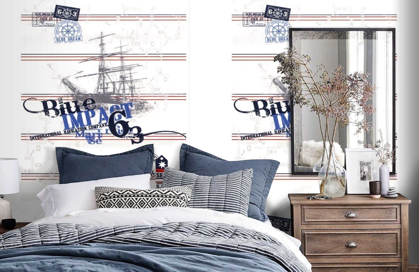 Обои SL 4 804 1620 260*186 фото в интерьере спальни Обои SL 4 804 1620 260*186 фото в интерьере спальни