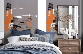 Обои SL 4 804 1621 260*186 фото в интерьере спальни превью