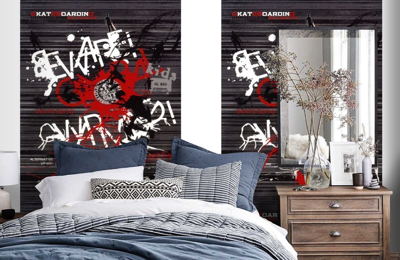 Обои SL 4 804 1632 260*186 фото в интерьере спальни