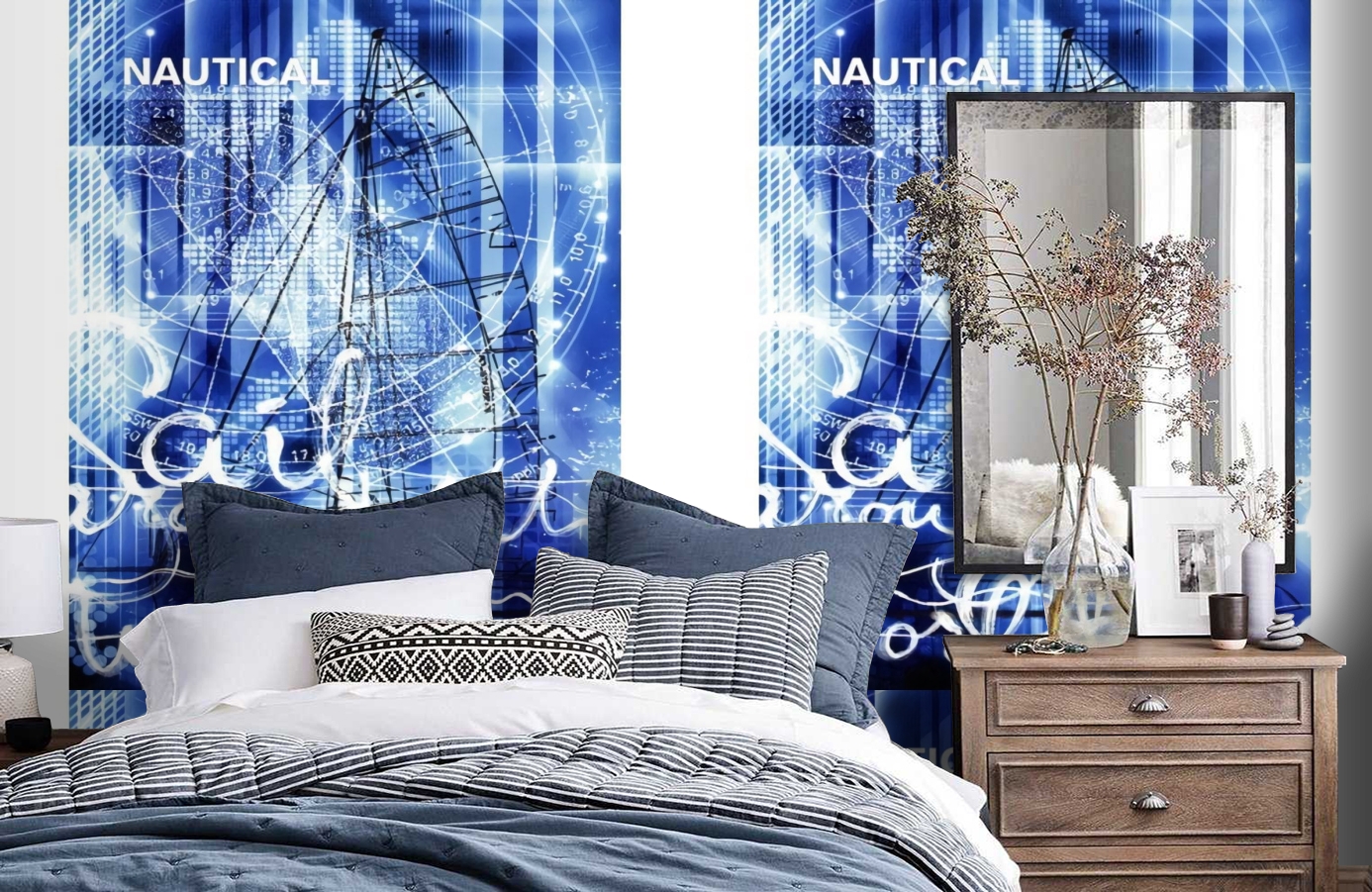 Обои SL 4 804 1640 260*186 фото в интерьере спальни