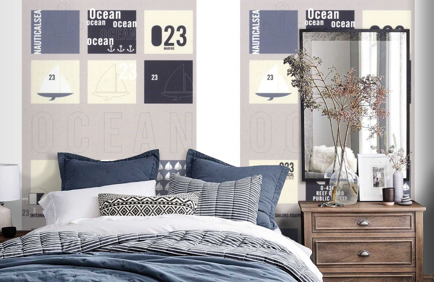 Обои SL 4 804 1647 260*186 фото в интерьере спальни