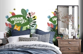 Обои 100594 фото в интерьере спальни превью