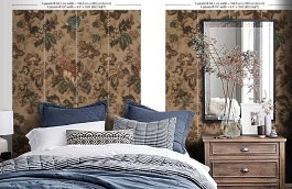 Обои MRV-04-4 фото в интерьере спальни превью