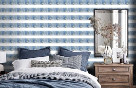 Обои DLR53601B фото в интерьере спальни превью