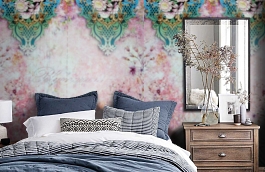 Обои BM26121 фото в интерьере спальни превью