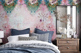 Обои BM26122 фото в интерьере спальни превью