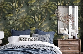 Обои BL22782 фото в интерьере спальни превью