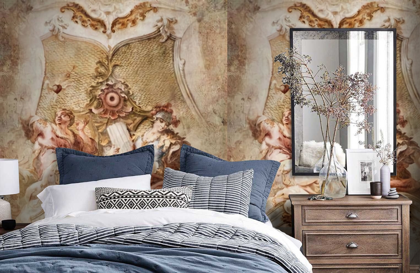 Обои 81303 фото в интерьере спальни