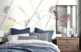 Обои FA43000M фото в интерьере спальни превью