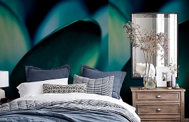 Обои EXD-18580 фото в интерьере спальни превью