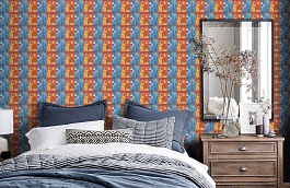 Обои FR92159B фото в интерьере спальни превью