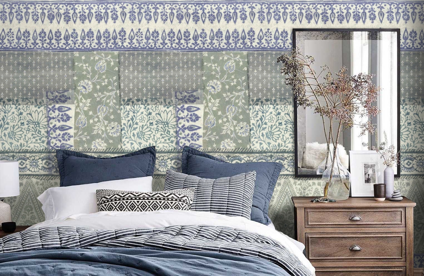 Обои 1937 фото в интерьере спальни