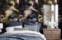 Обои 2204 фото в интерьере спальни превью