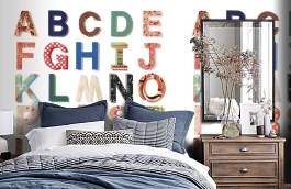 Обои P121803-5 фото в интерьере спальни превью