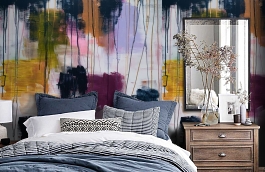 Обои P151001-5 фото в интерьере спальни превью