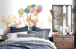 Обои 1233001 фото в интерьере спальни превью