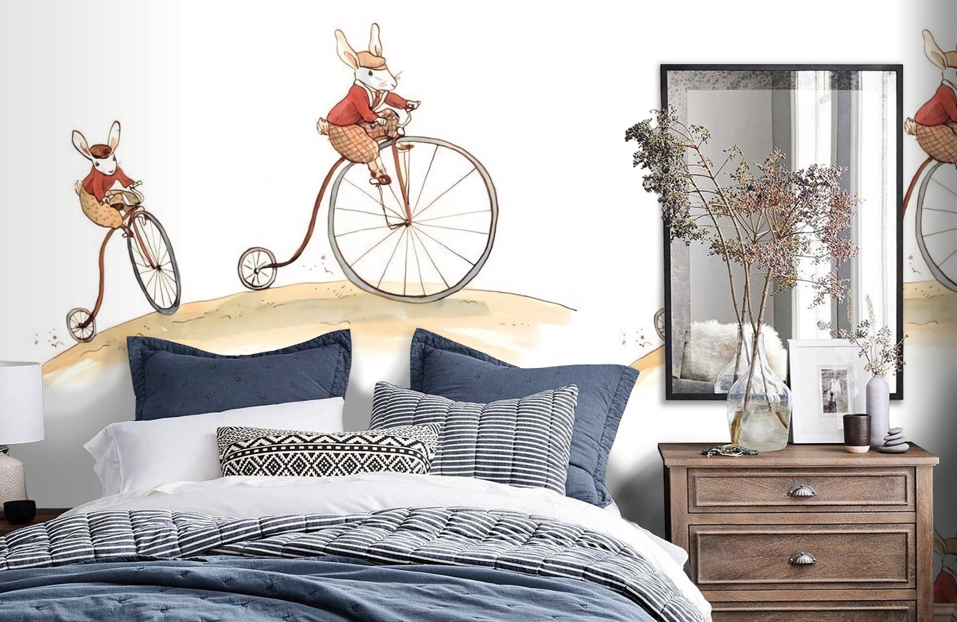 Обои 1233030 фото в интерьере спальни