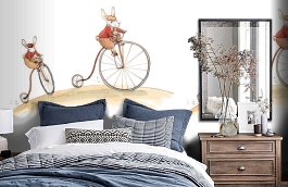 Обои 1233030 фото в интерьере спальни превью