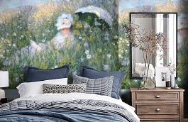 Обои 1425 lev5 405 фото в интерьере спальни превью