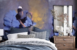 Обои 1432 lev5 805 фото в интерьере спальни превью