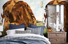 Обои 1442 lev5 805 фото в интерьере спальни превью