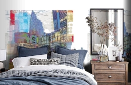 Обои 1554 lev6 805 фото в интерьере спальни превью