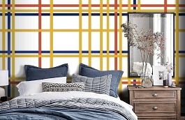 Обои KTM1003M фото в интерьере спальни превью