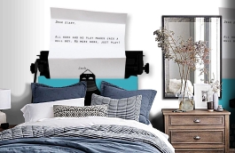 Обои P180203-6 фото в интерьере спальни превью