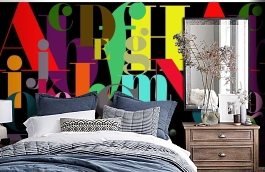 Обои P180501-6 фото в интерьере спальни превью