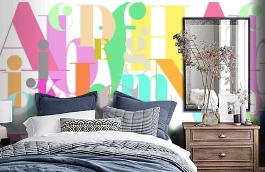 Обои P180502-6 фото в интерьере спальни превью