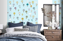 Обои P181301-4 фото в интерьере спальни превью