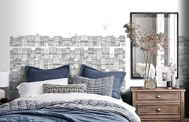 Обои P182401-5 фото в интерьере спальни превью